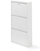 Resim Gaga Mobilya - 3'lü Kilitli Metal Ayakkabılık (beyaz) 