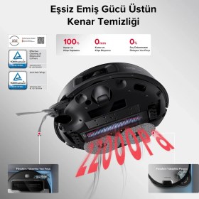 Resim Roborock Mekanik Kollu ve 22.000 Pa Ultra Emiş Güçlü 4 cm Yükselebilen Şasili 80°c Yıkamalı ve Kurutmalı Akıllı Robot Süpürge - Saros Z70 