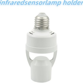 Resim AC85-265V Hareket Sensörlü Lamba Tabanı E27 Anahtar Soket Adaptörü Dönüştürücü İnsan Vücudu Algılama Kızılötesi İnsan Vücudu Sensörü Işık Armatürü 