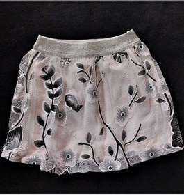 Resim nk kids Kız Bebek Ve Çocuk %100 Viskon Beyaz Renk Tül Etek Pullu Bluz Alt Üst 2'li Takım 