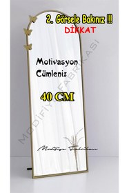 Resim Modifiye Fabrikası Kişiye Özel Motivasyon Sticker - 40 CM - Siyah - Ayna dahil değildir - 
