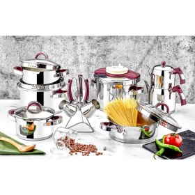 Resim Denge Dolce Çeyiz Seti 18 Pcs Sade Mor 