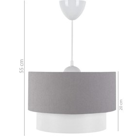 Resim Homing Deko Homm Pasta Sarkıt Kumaş Başlık Antrasit 