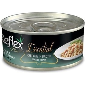 Resim Reflex Plus Essential Tavuklu ve Ton Balıklı Konserve Yetişkin Kedi Maması 24 x 70 G 