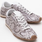 Resim Luvi Shoes Crea Gri Desenli Hakiki Deri Kadın Spor Ayakkabı Gri 