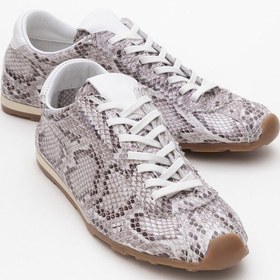 Resim Luvi Shoes Crea Gri Desenli Hakiki Deri Kadın Spor Ayakkabı Gri 