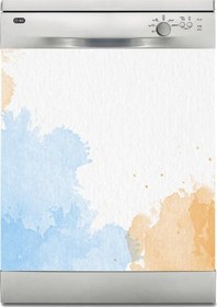 Resim Bulaşık Makinesi Sticker Kaplama Beyaz Eşya Kaplama Suluboya Bulu 