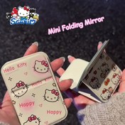 Resim Sanrio için for hello kitty Mini Katlanabilir Ayna - Çift Taraflı, Hafif ve Taşınabilir Makyaj Aynası - Sevimli Karakter Tasarımları ile Seyahat ve Hareket Halinde Dokunuşlar için İdeal - Şık Aksesuar, Seyahat Gereksinimleri | Eğlenceli Aksesuar | Dayanıklı Plastik 