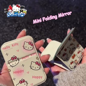 Resim Sanrio için for hello kitty Mini Katlanabilir Ayna - Çift Taraflı, Hafif ve Taşınabilir Makyaj Aynası - Sevimli Karakter Tasarımları ile Seyahat ve Hareket Halinde Dokunuşlar için İdeal - Şık Aksesuar, Seyahat Gereksinimleri | Eğlenceli Aksesuar | Dayanıklı Plastik 