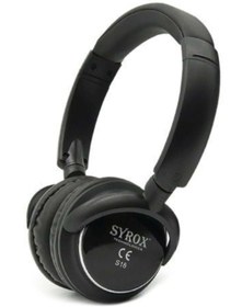 Resim Syrox Bluetooth Kulaklık FM Radio MicroSd Card S16 Siyah 