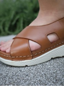 Resim Dünya Shoes Hakiki Deri Kadın Sandalet 