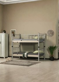 Resim ARGİMO Yurt Genç Çocuk Odası Metal Ranza Ve Karyola 90x190 