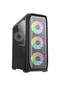 Resim Zalman N5 MF 600W 4xRGB Fan Atx Mid Tower Bilgisayar Kasası Siyah 