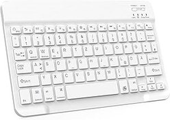 Resim Valkyrie Bluetooth 10 inç Ios Windows Android Uyumlu Kablosuz Klavye - Türkçe - Şarjlı - Sessiz - Multimedia - Ultra İnce Beyaz 