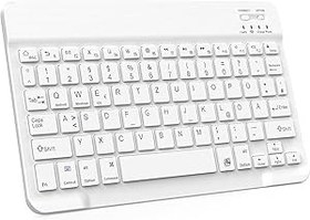 Resim Valkyrie Bluetooth 10 inç Ios Windows Android Uyumlu Kablosuz Klavye - Türkçe - Şarjlı - Sessiz - Multimedia - Ultra İnce Beyaz 