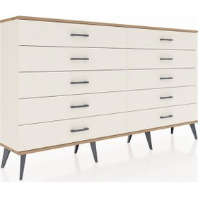 Resim Arges Konsol 10 Çekmeceli 176x30x99 Aytaşı-çam/aytaşı Aytaşı-çam/aytaşı 