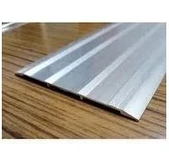 Resim Geniş Eşik Profili 6 cm - Parke Geçiş Profili 90 cm - Parlak Gümüş Gri 