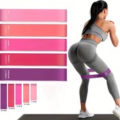 Resim Kadınlar için 5 adet Taşınabilir Direnç Bandı Seti - Fitness, Yoga, Spor Salonu, Pilates, Ağırlık Antrenmanı ve Egzersiz için Renkli, Yığınlanabilir, Ağır Hizmet Tipi TPE Bantlar - Şükran Günü, Noel, Cadılar Bayramı, Fitness Ekipmanı için Mükemmel - Renkli Direnç Bantları, Yığınlanabilir Bantlar 