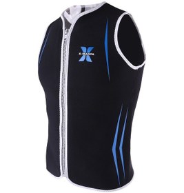 Resim Suntek Erkek Neopren Dalış Elbisesi Yelek Ön Fermuar XL-siyah 