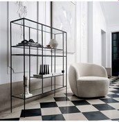 Resim Noki Siyah Tasarım Metal Kitaplık 