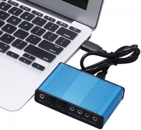 Resim Usb optik ses kartı harici optik ses kartı usb 6 kanal ses kartı 