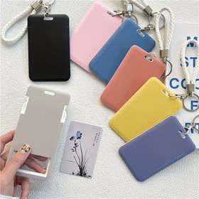 Resim Modaya Uygun Macaron Katı Renkli Plastik Toplu Taşıma Kartı Kılıfı ile Anahtarlık - El Yıkamalı, Kuru Temizleme Yok, Otobüs Geçiş Kartı, Erişim Kartı, Yemek Kartı, Kimlik Kartı Tutabilir - Beyaz, Kırmızı, Siyah, Pembe, Sarı, Gri Renklerde Mevcuttur 