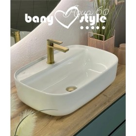 Resim Turkuaz Seramik Cerastyle Aqua 60 Cm Tezgah Üstü Çanak Lavabo 