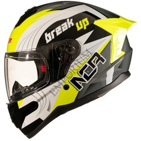 Resim Rapid Kapalı Motosiklet Kaskı Ece Belgeli Sarı 