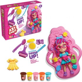 Resim Bebek Giydirme Hamur Seti 280 Gr. - Oyun Hamuru Seti - Hamur Setleri - Hamur Kalıpları - Hamur Seti 