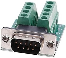 Resim DB9 to Dip Adaptör Erkek 9 Pin RS232 COM Port Klemens Çevirici 