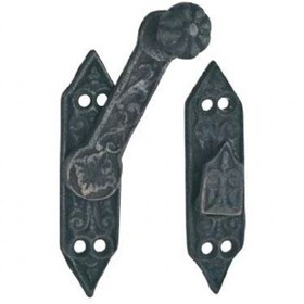 Resim Prinç döküm antik siyah rustik eskitme, ferforje tipi osmanlı tar 