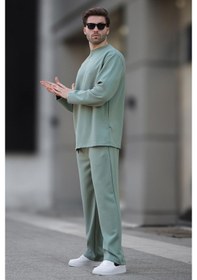 Resim Çağla Yeşili Basic Uzun Kollu Eşofman Takımı 5960 Çağla Yeşili 
