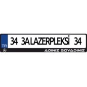 Resim 3A İsimli Mercedes Logolu Plakalık 