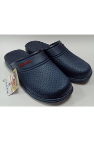 Resim Gezer Lacivert Marka Kaydırmaz Plastik Önü Kapalı Banyo,lavabo,balkon,teras,bahçe Terliği 