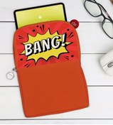 Resim Bk Gift Gift Pop Art Tasarımlı Taşınabilir Koruyucu Tablet Kılıfı & Organizer Çanta - Turuncu-13 