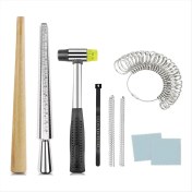 Resim Dadata Halka Boyutu Ölçüm Aracı Halka Yapma Halka Boyutu Için Mandrel Ölçüm Kavisli Halka Şekillendirme Alet Kiti Takı Alışveriş Merkezi (Yurt Dışından) 