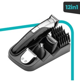 Resim Goldmaster Fedor Kablolu Kablosuz 120 Dakika Kullanım Süreli Li-Ion Bataryalı Standlı 12 In 1 Erkek Bakım Seti GM-9113 