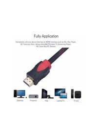 Resim Speeduf 4240 Hdmi Kablosu 1.4b 3d Örgülü Lcd Monitör Tv Bağlantı Kablosu 3 Metre 