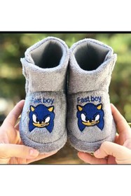 Resim Pandalina Cırtlı Çocuk Panduf Kaydırmaz Taban Hızlı Çocuk Figürlü Terletmez Üşütmez Anaokulu Kreş Ev Pandufu 