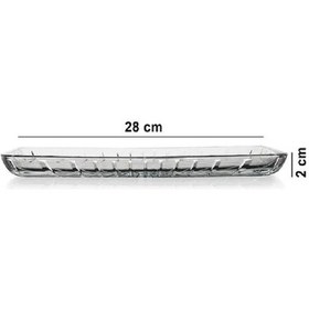 Resim Paşabahçe Elegant Dikdörtgen Cam Kayık Tabak 27x16 Cm 54883 Şeffaf 