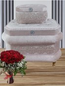 Resim Hasret Çeyiz Söz Nişan Bohça Gelin Damat Çeyiz Sandık 2li 0431p 