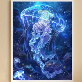 Resim 1 adet, Yetişkinler için 5D Elmas Boyama Kiti, Güzel Denizanası, Tam Matkap Sanat Seti, Başlangıç Seviyesi ve DIY Tutkunları için Taşlı Resim Sanatı Mozaik Dekor Duvar Sanatı Tablosu Ev Dekoru Hediye Çerçevesiz Yatak Odası, Oturma Odası İçin Uygun, 29.97 cm * 40.13 cm 