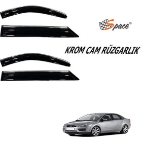 Resim Krom Cam Rüzgarlığı 1.2Mm Ford Focus 2005 4'Lü \u002F Caru446 