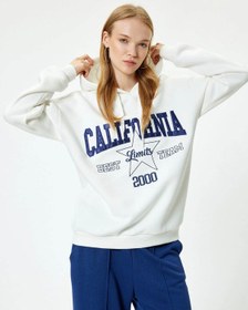 Resim Koton Kadın Sweatshirt Ekru 5wal10036ık 25ky59000062 Y5915 