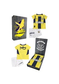 Resim Fenerbahçe Lisanslı 24/25 Çubuklu Mini Forma Set Ahşap Kutulu Lacivert - Sarı 