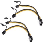 Resim Suntek Grafik Kartı Için Cpu 8-pin Dişi - Çift Pcı-e 8p 