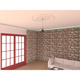 Resim MOTİFPİYER Motifpiyer Lamba Tavan Göbeği dc-74-s-85x85-Sekizgen 