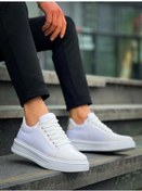 Resim Kb-x46 Kuback Beyaz Rugan Yüksek Beyaz Taban Günlük Spor Ayakkabı Beyaz3 Beyaz 