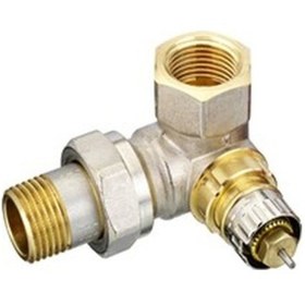 Resim Reglajlı Ön Ayarlı Sol Dik Köşe Termostatik Vana Gövde 013G0234 