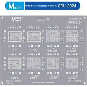Resim CPU Lehimleme Ağı, Yüksek Sıcaklığa Dayanıklı Lehimleme Ağı, Huawei/Qualcomm/Snapdragon/MediaTek/Kirin/CPU Geçici Depolama Plakası için Uygun. Çip Kalaylama, IC Kalaylama, CPU Kalaylama 